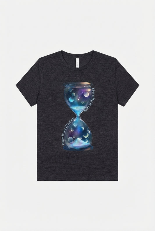 Eternity is now hourglass tee