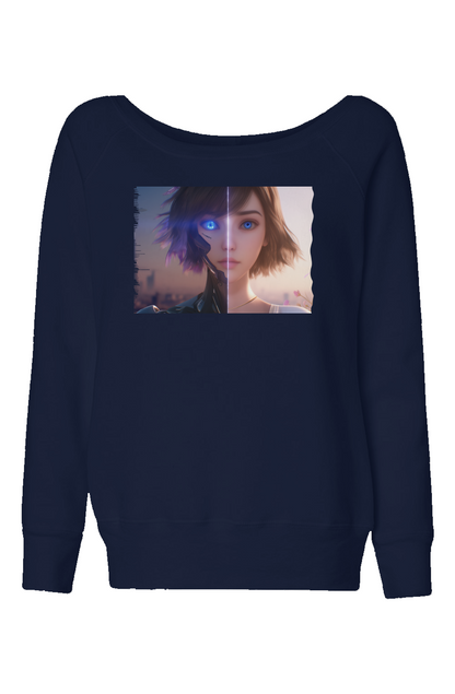 Half Human + Android Relaxed Sweatshirt - VIBRNT AI exclusive