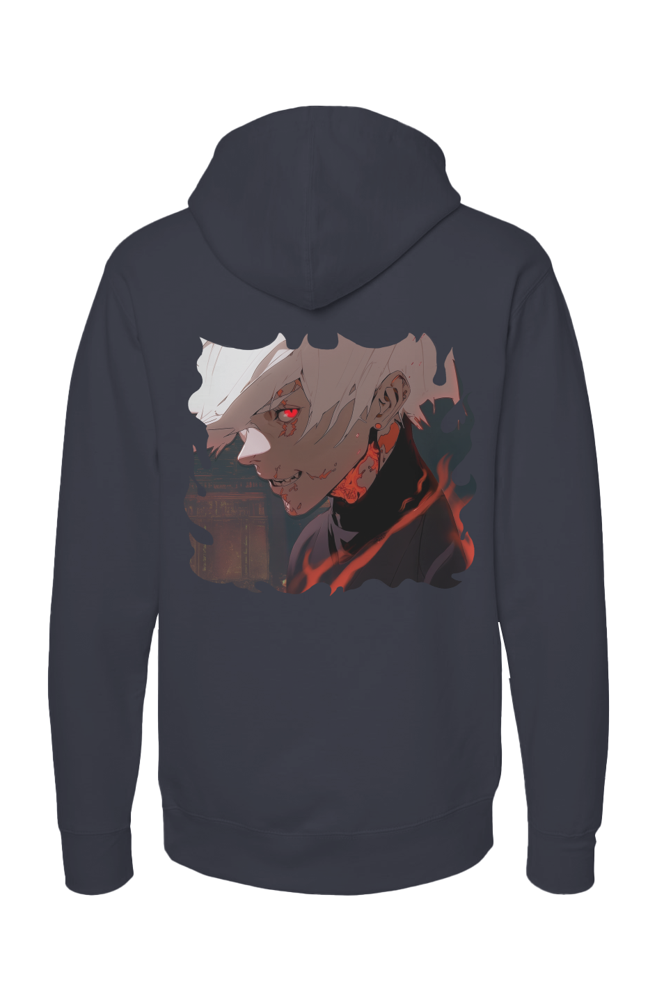 Intense Flames Anime Streetwear Hoodie - Unisex