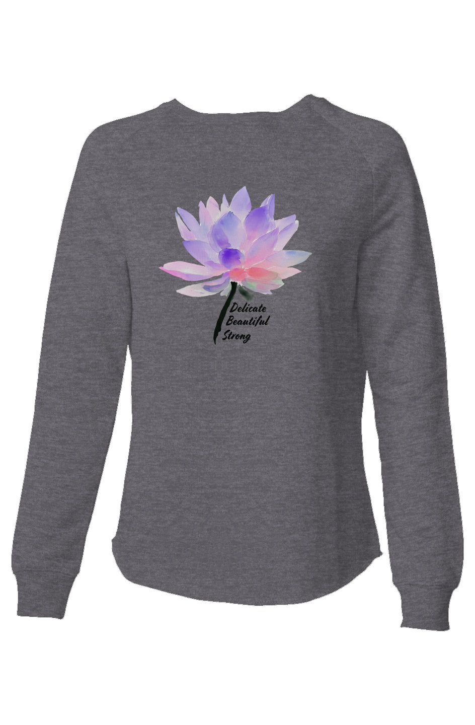 Strong Mantra Watercolor Lotus Sweatshirt