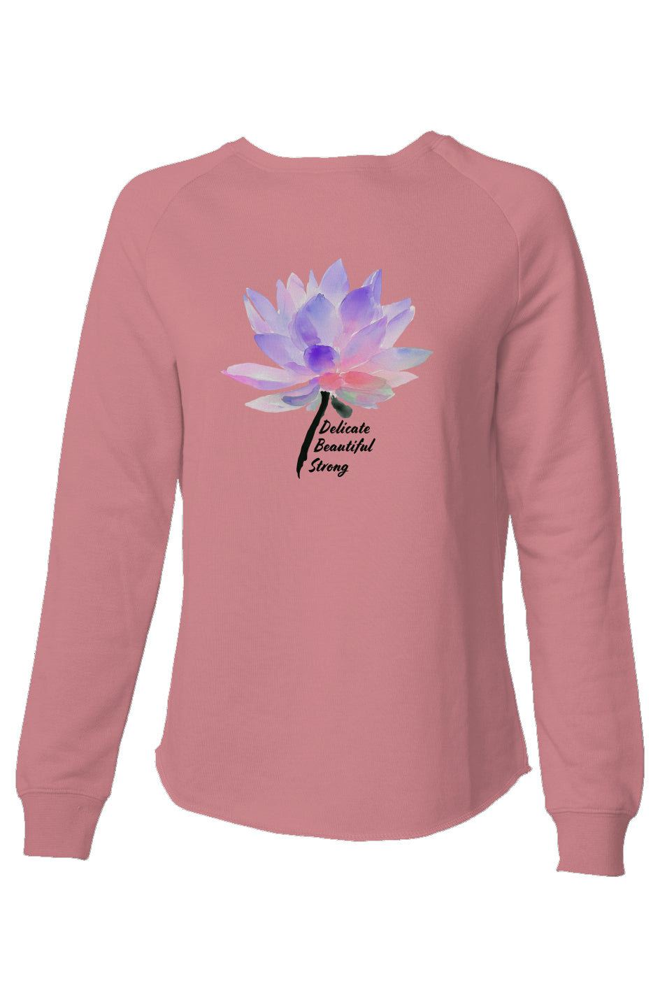 Strong Mantra Watercolor Lotus Sweatshirt