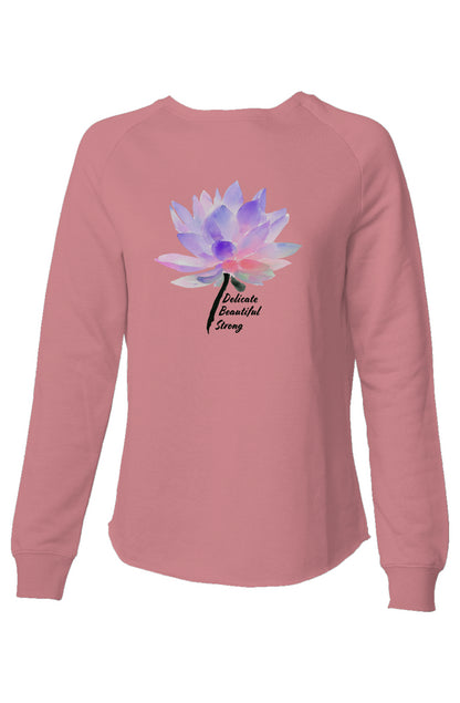 Strong Mantra Watercolor Lotus Sweatshirt
