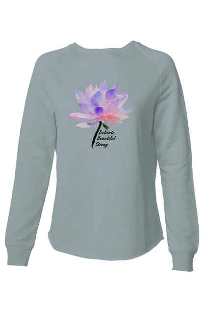 Strong Mantra Watercolor Lotus Sweatshirt