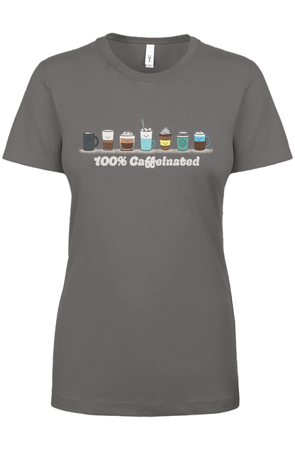 100% Caffeinated tee