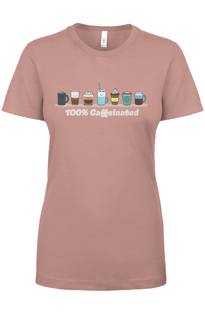 100% Caffeinated tee