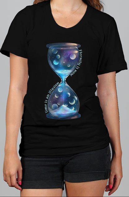Eternity is now hourglass tee