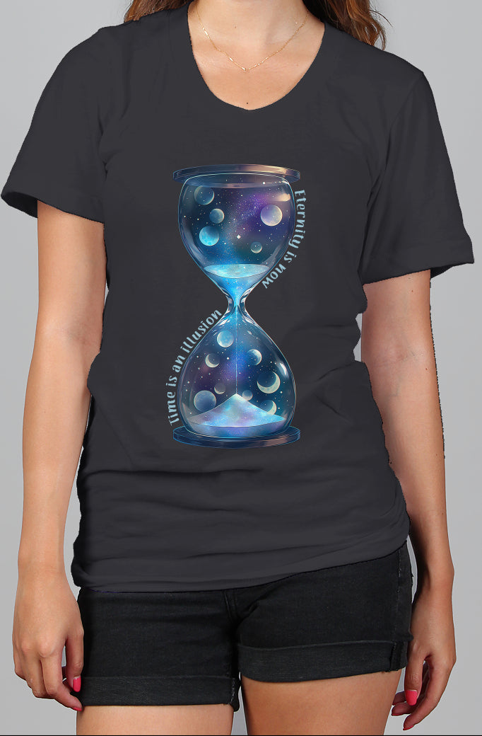Eternity is now hourglass tee
