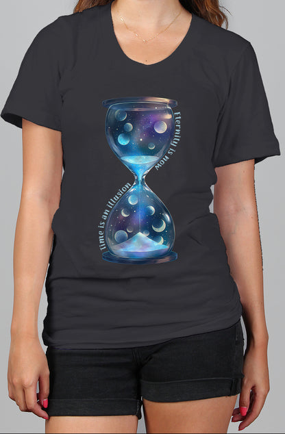 Eternity is now hourglass tee