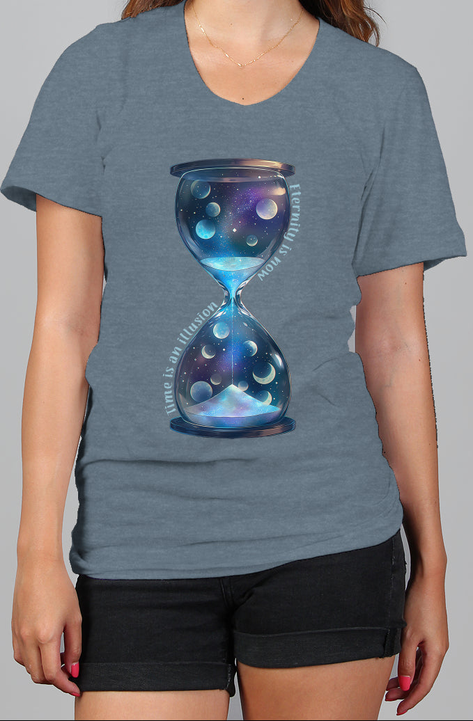 Eternity is now hourglass tee