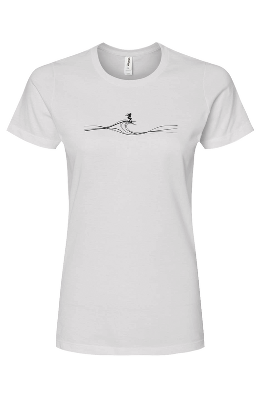 Surfer girl wave tee