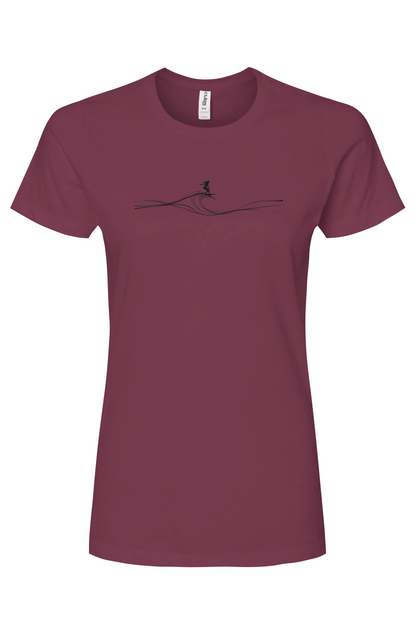 Surfer girl wave tee