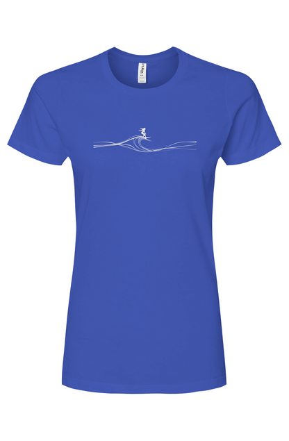 Surfer girl wave tee