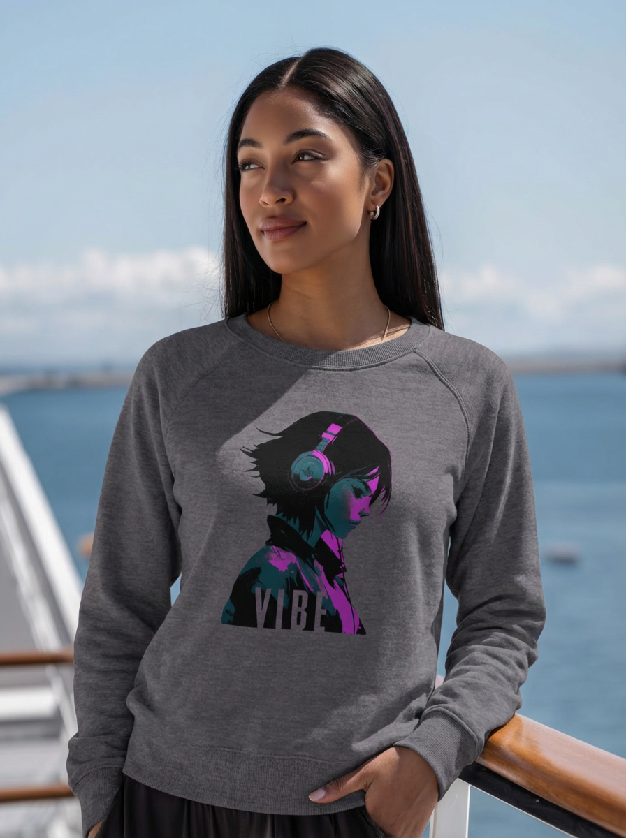 VIBE Music Anime Woman Sweatshirt