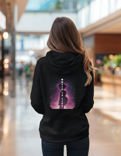 Music is Life Anime Girl Hoodie