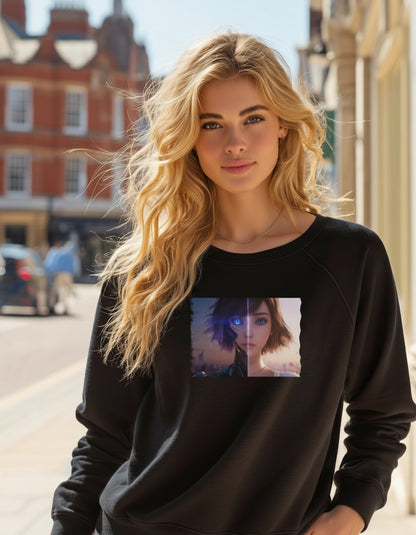 Half Human + Android Relaxed Sweatshirt
