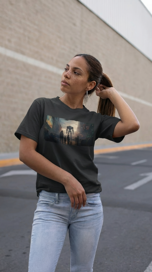 Are You Ready Binary Cyberpunk Robot Tee