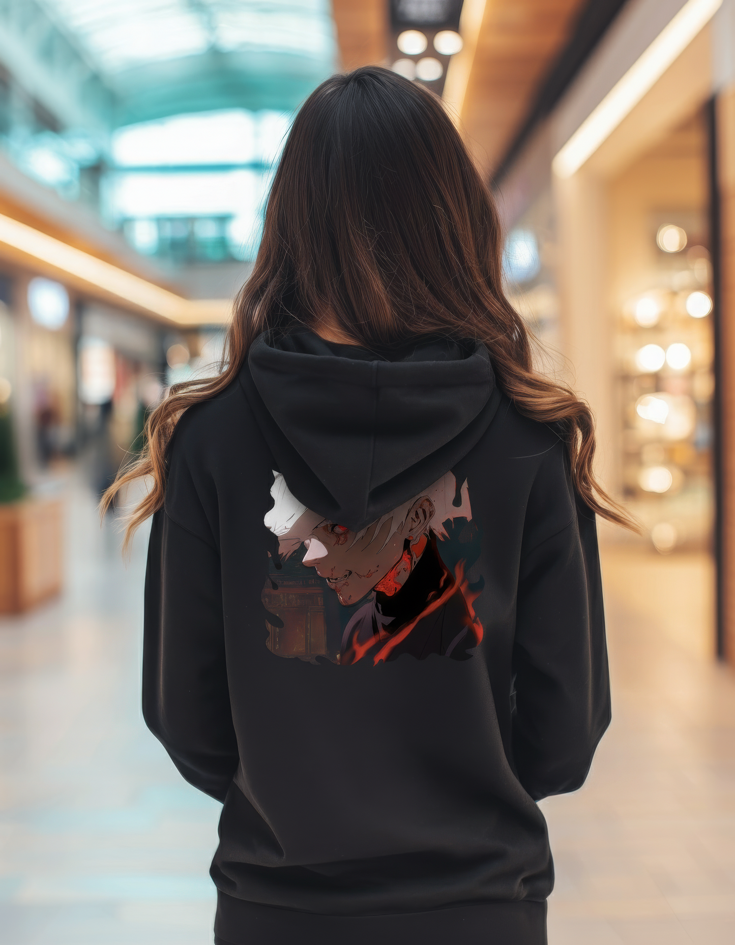Bad Guy Intense Flames Anime Streetwear Hoodie